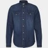 Pier One Denim - Camicia - Blue Denim