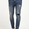 Pier One Jeans Slim FitDestroyed Denim Uomo Jeans PI922GA08-K11
