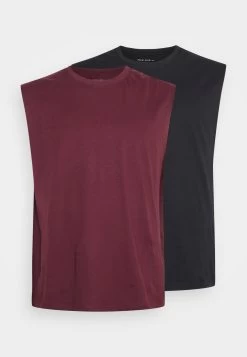 Pier One 2 Pack TopBlack/Bordeaux Uomo T-shirt E Polo PI922O0Y1-Q11 -Pier One Moda Outlet 2ac5f57178424d019ccd91bc01a91252