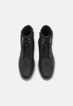 Pier One Stivaletti StringatiBlack Uomo Stivaletti/Stivali PI912K0BN-Q11 -Pier One Moda Outlet 2ca846ce18034a84a6254a11184e44b3