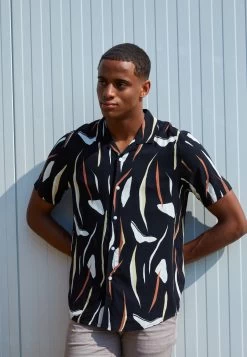 Pier One Contemporary Art Regular Resort- Camicia - Black -Pier One Moda Outlet 2d83ec63d164465989dae86a7aa08f89