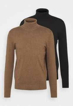 Pier One 2 Pack - Basic Turtleneck - Maglione - Black/Mottled Brown -Pier One Moda Outlet 3122488e084f414d9b220d1f3fd8aecc