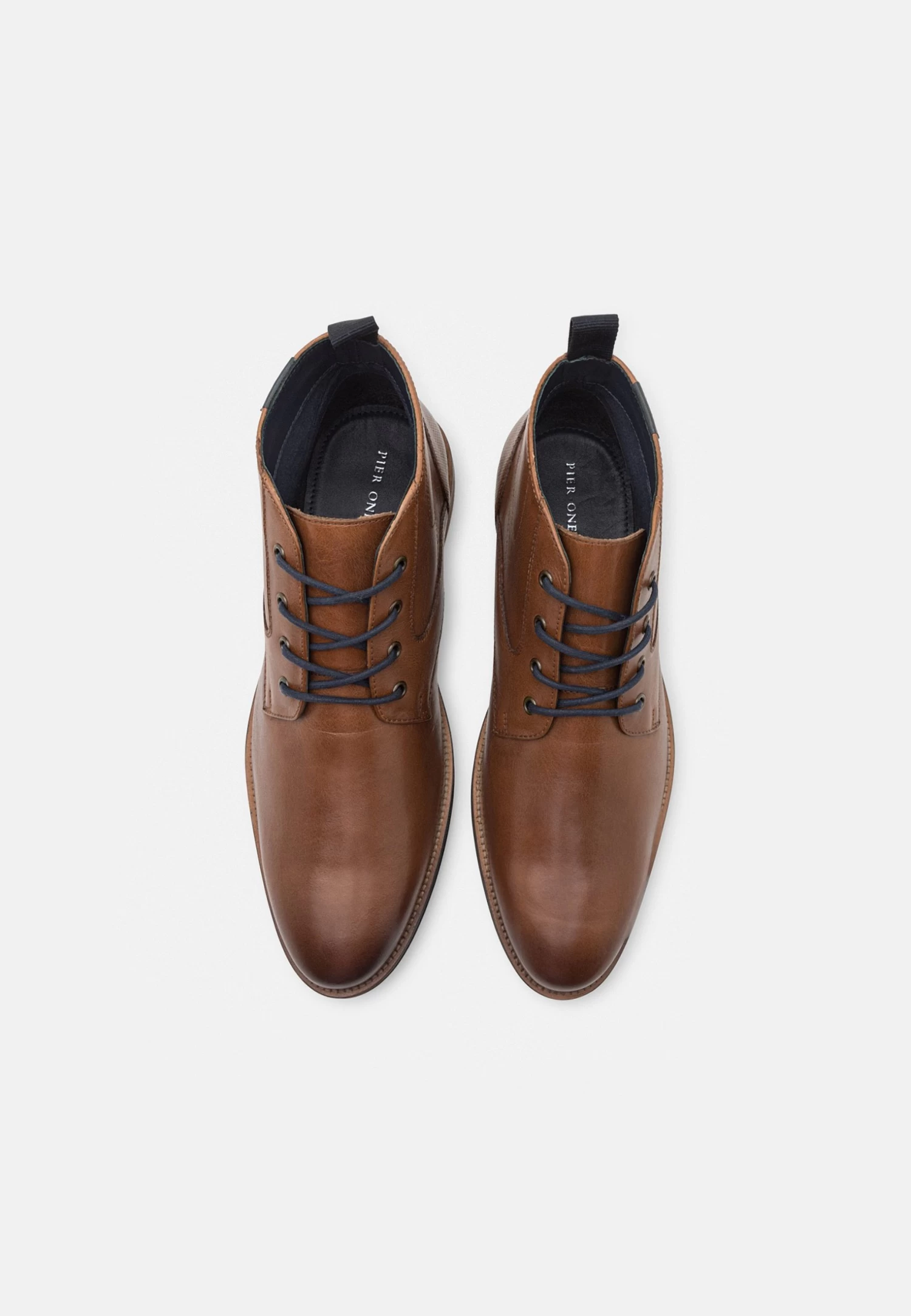 Pier One Leather - Stivaletti Stringati - Cognac 4 Pier One Leather - Stivaletti Stringati - Cognac - immagine 4