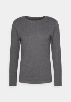 Pier One 2 PackMaglietta A Manica LungaBlack/Mottled Dark Grey Uomo T-shirt E Polo PI922O0GT-Q13 -Pier One Moda Outlet 61261ceb297745e3ae1e3c991f7195e5