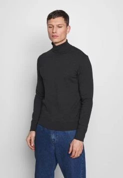 Pier One 2 PackBasic TurtleneckMaglioneBlack/Mottled Dark Grey Uomo Maglieria PI922Q06B-Q11 -Pier One Moda Outlet 64859ccdc4f946bdaf35ce7992142af6