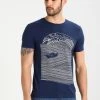Pier One T-Shirt Con StampaDark Blue/White Uomo T-shirt E Polo PI922OA32-K12