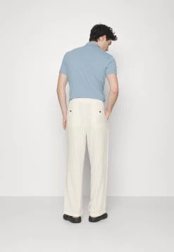 Pier One Drawcord Trousers Linen BlendPantaloniOff-White Uomo Pantaloni PI922E05A-A11 -Pier One Moda Outlet 65c988989ad143de851aee47dda41e80