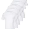 Pier One 5 PackT-Shirt BasicWhite Uomo T-shirt E Polo PI922O0GY-A11