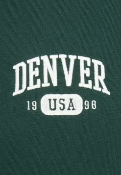 Pier One Denver College Hoodie FelpaGreen Uomo Maglieria E Felpe PI922S0FH-M11 -Pier One Moda Outlet 752110e4a87f4d94834d2533b6a901a1