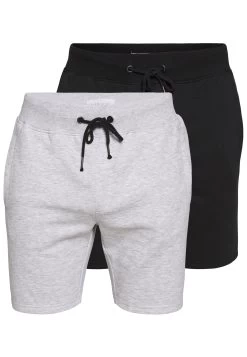 Pier One 2 Pack - Shorts -Light Grey /Black