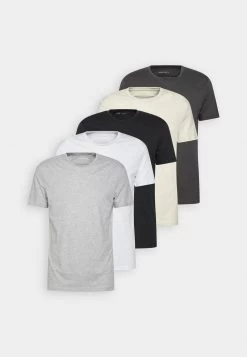 Pier One 5 PackT-Shirt BasicWhite/Off-White/Light Grey/Beige/Black Uomo T-shirt E Polo PI922O0GY-A14 -Pier One Moda Outlet 7bf5e8f476e84e10a6f18ffb93b5ff4c