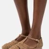 Pier One Leather Ballerine Con CinturinoBeige Donna Ballerine PI911A0GQ-B11