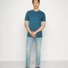 Pier One 5 PackT-Shirt BasicMottled Blue/Light Green/Off-White Uomo T-shirt E Polo PI922O0TV-K11
