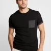 Pier One T-Shirt Con StampaBlack Uomo T-shirt E Polo PI922O09D-M11