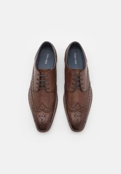 Pier One LeatherStringateBrown Uomo Scarpe Eleganti PI912M0E5-O11 -Pier One Moda Outlet 9f91739a20c64df3bf2edb2ec907939f