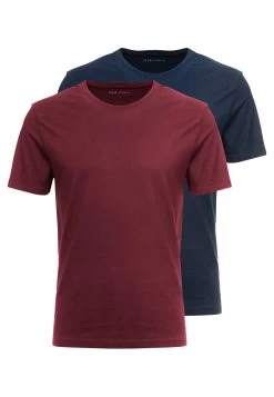 Pier One 2 Pack - T-Shirt Basic - Bordeaux -Pier One Moda Outlet a990708a965045f09ae4d28cffe4d0b2
