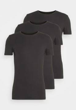 Pier One 3 Pack Muscle Fit- T-Shirt Basic - Black -Pier One Moda Outlet ae0e343dfa2647b68dad7cd6f5e6671e