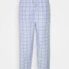 Pier One Pantaloni Del PigiamaLight Blue/White Uomo Per La Notte PI982L00E-K13