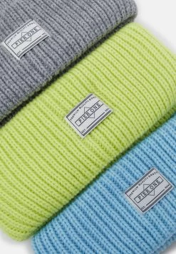 Pier One Unisex 3 PackBerrettoGrey, Neon Green, Light Blue Uomo Cappellie Berretti PI954P009-C11 -Pier One Moda Outlet b7e517f5f9984a9f84a01c2fea84a466