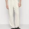 Pier One Drawcord Trousers Linen BlendPantaloniOff-White Uomo Pantaloni PI922E05A-A11