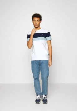 Pier One T-Shirt Con Stampa - White/Blue -Pier One Moda Outlet d48abe9a53a6466cb337acdf0bfb62bd