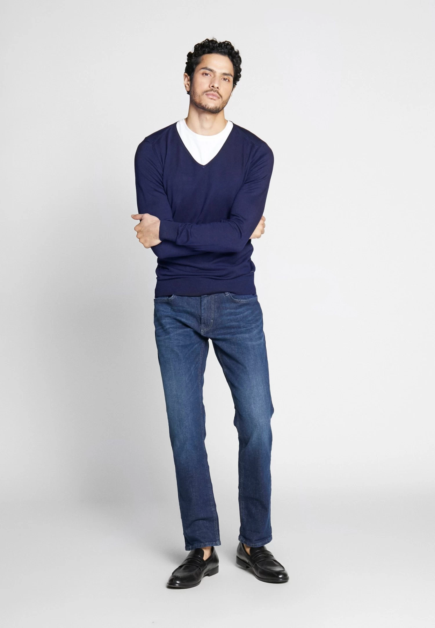 Pier One 4 PackT-Shirt BasicBlack/White/Blue Uomo T-shirt E Polo PI922O0KM-G11 1 Pier One 4 PackT-Shirt BasicBlack/White/Blue Uomo T-shirt E Polo PI922O0KM-G11