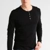 Pier One Maglietta A Manica LungaBlack Uomo T-shirt E Polo PI922OA2T-Q12