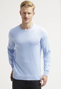 Pier One Basic Crewneck - Maglione - Light Blue