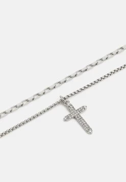 Pier One 2 PackCollanaSilver-Coloured Donna Gioielli PI954L00K-D11 -Pier One Moda Outlet e42a886ec2cf4c778fd634ddb3804b3a