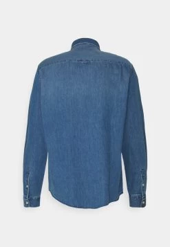 Pier One Denim Shirt - Camicia - Blue Denim -Pier One Moda Outlet e982416344b44dc68811d3373546f4ff