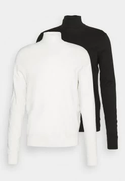 Pier One 2 PackBasic TurtleneckMaglioneBlack/White Uomo Maglieria PI922Q06B-Q16 -Pier One Moda Outlet ea94d1802d4340c59839e05fa41724c6