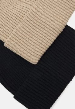 Pier One Unisex 2 Pack - Berretto - Black/Beige -Pier One Moda Outlet f0133d3e439447ab9b9b0c34b87ee398
