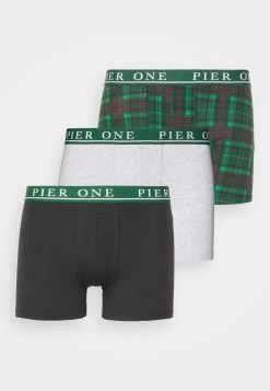 Pier One 3 PackCulotteBlack/Mottled Grey/Green Uomo Intimo PI982C00A-Q12 -Pier One Moda Outlet f68f6aa2a4bd4dc99b98e99bca8df73d
