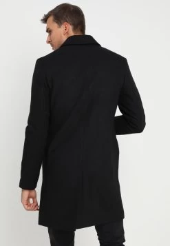 Pier One Wheeler Coat- Cappotto Classico - Black -Pier One Moda Outlet fa3a0f8f55c2457b8da9b53509f1a537